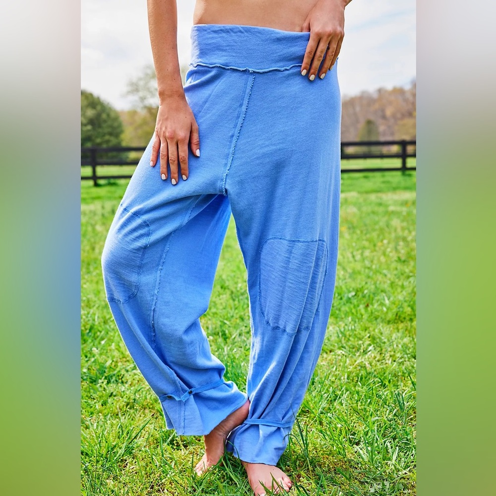 Free People Blue Harem Pants